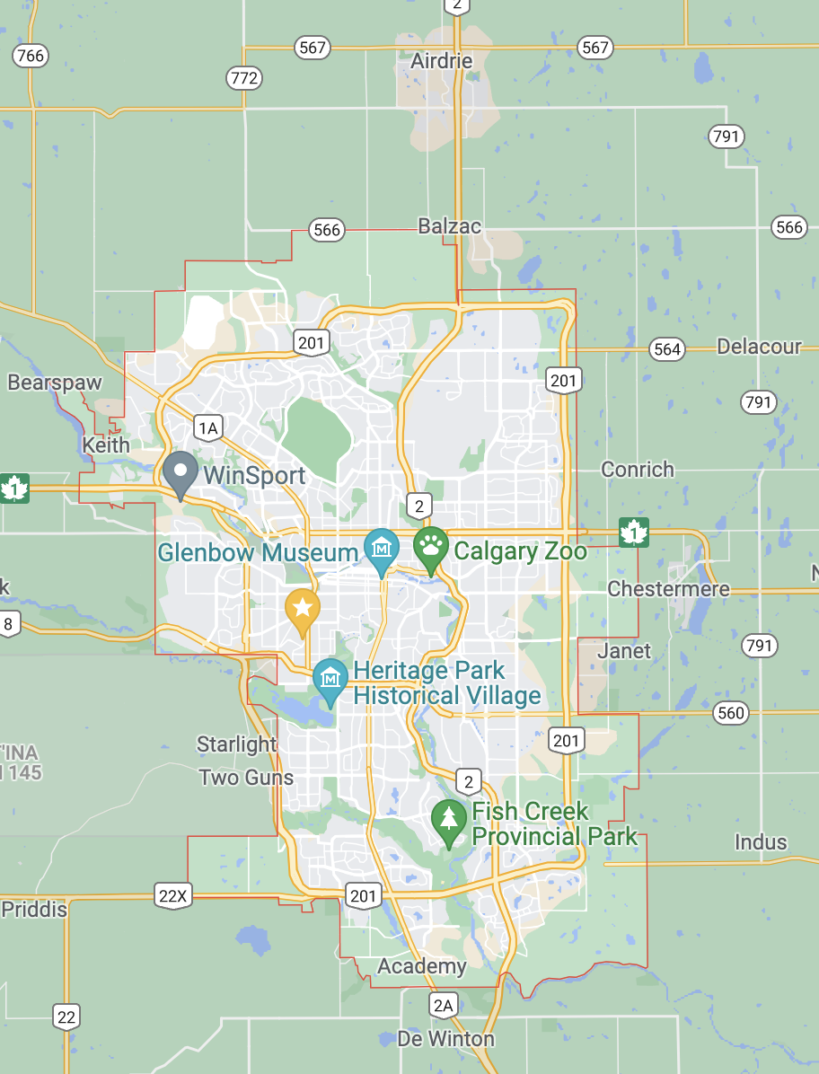 Calgary Delivery Area